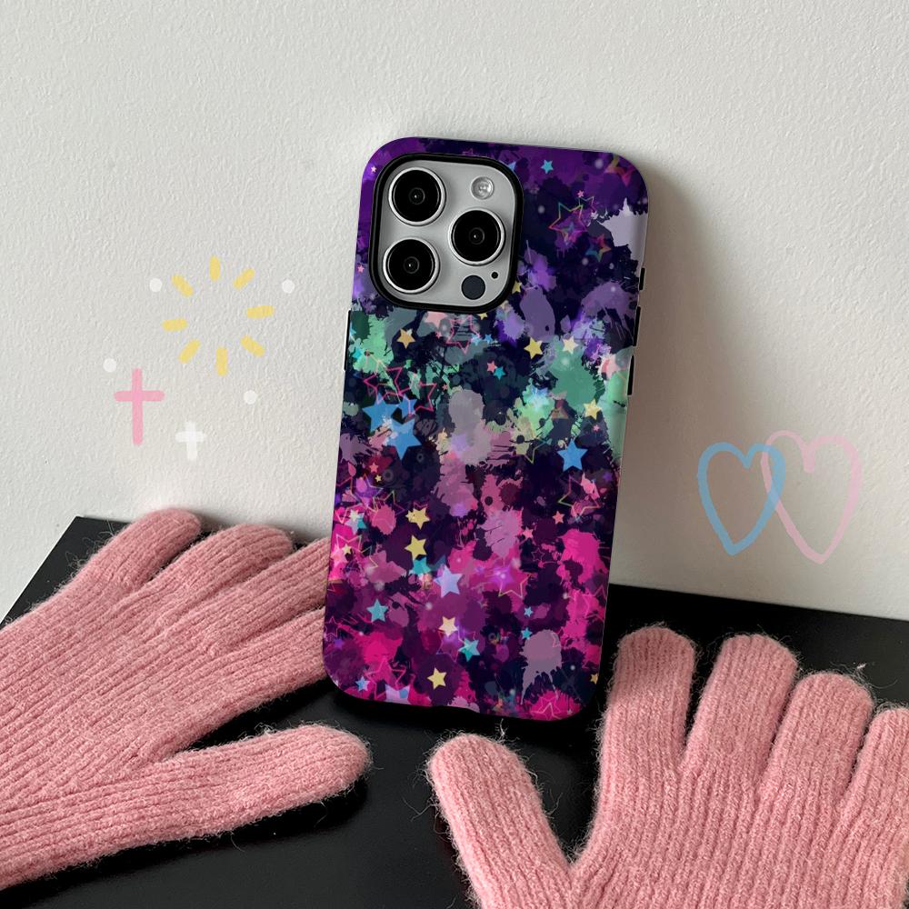 

Colorful stars cute cartoon fashion pattern Phone Case Film shell For iPhone 17 16e 16 15 14 13 12 11 Pro Max Plus XS iPhone17 Pro
