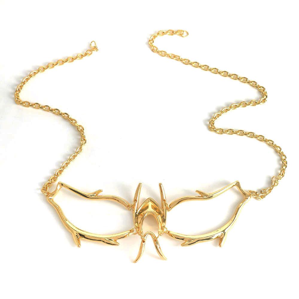 Punk Style Mechanical Blood Blade Alien Fluid Mask Creative Alloy Halloween Masquerade Costume Accessory