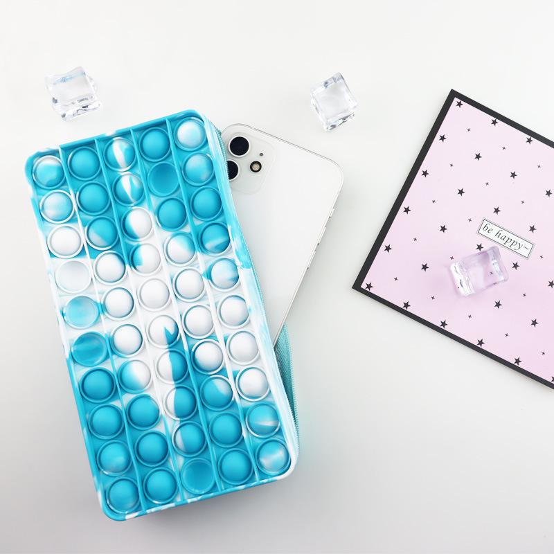 New Silicone Bubble Pencil Case Mouse Killer Pioneer Decompression Stationery Box Bag for School Season