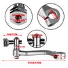 Motorrad Schlangenbremshebel Motorrad Bremshebel Umlenkhebel Schlangen Hinterkupplungsgetriebe C-NC Aluminiumlegierung Modifikation