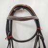 Premium Designer Leather English Bridle with Tan Padding.
