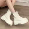 Popular Boots Small Short Boots Women's 2025 New Autumn and Summer Fashion Versatile Small Man Thick Bottom Foreign Style Thin Boots Women