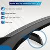 For Honda Civic 2022 2023 2024 4Dr Si Factory Style Trunk Spoiler Wing GLOSS BLACK / Carbon Fiber Color Sports Blade Tail Wing