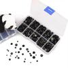 100-500Pcs New 3-8mm Half Round Beads Plastic Black Round Eyes Accessories DIY Crafts Toy Eye Bead For Bear Doll Animal