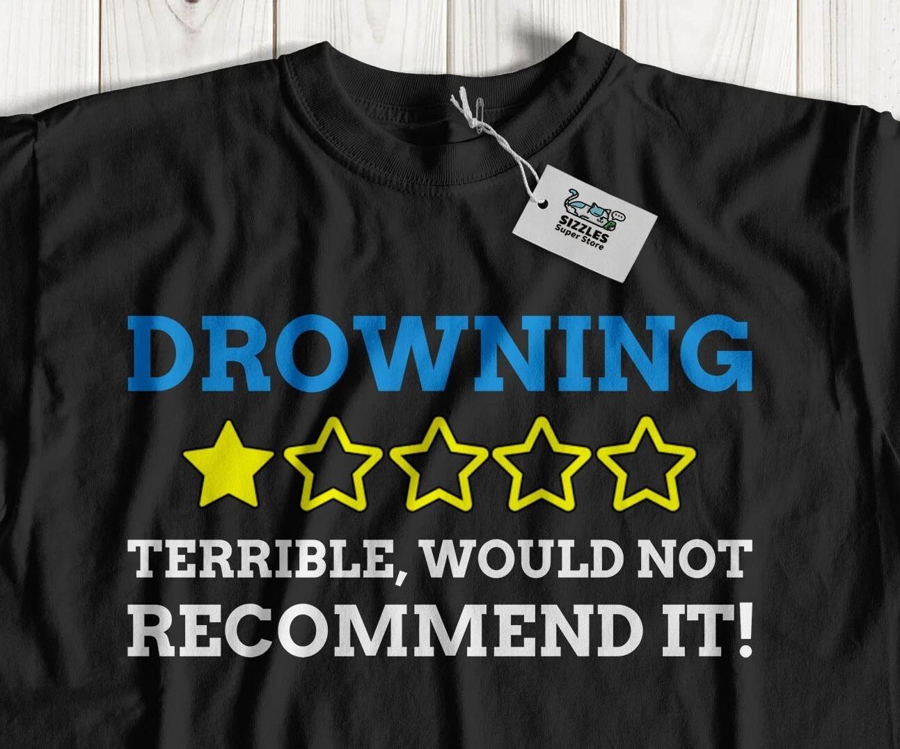 

Unisex Funny Drowning T-Shirt Swimming Pool & Beach Lifeguard Tees 2XL
