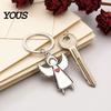 Portachiavi in Metallo Portachiavi Angelo per Donne Uomini, Cuore d'Amore Lega di Zinco Accessorio Compatto Anello per Auto, Fascino per Borse Accessori Decorativi