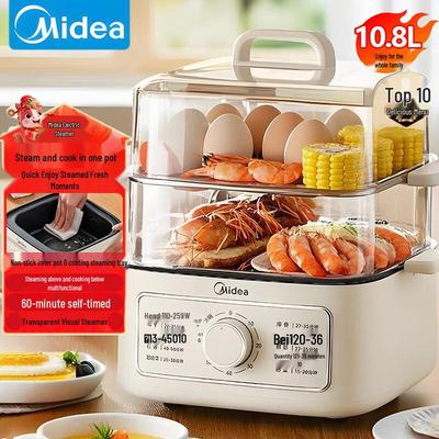 10.8L 3-Layer Electric Steamer Multi-Cooker