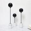 Minimalist Balloon Art Sculpture, Natural Marble Base, Tabletop Ornaments, Metal Balloon Sculpture, Room Aesthetic Decoration