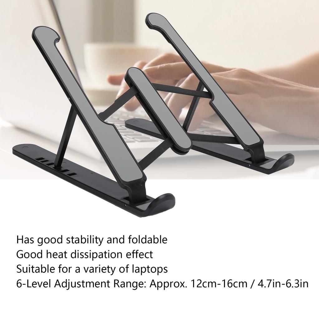Laptop Stand 6‑ Cooling Bracket Desktop Monitor Foldable Lifting Plate Heightening Frame