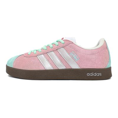 VL COURT 2.0 Jardin Miroir Rêveur Résistant à l'usure et Léger Tige basse Chaussures de Skateboard Rose Vert Argenté HQ1802(Équipe629-)