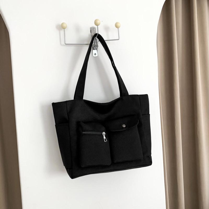 Stylish Large Capacity Nylon Tote Bag For Women Ideal For Work Commute And School