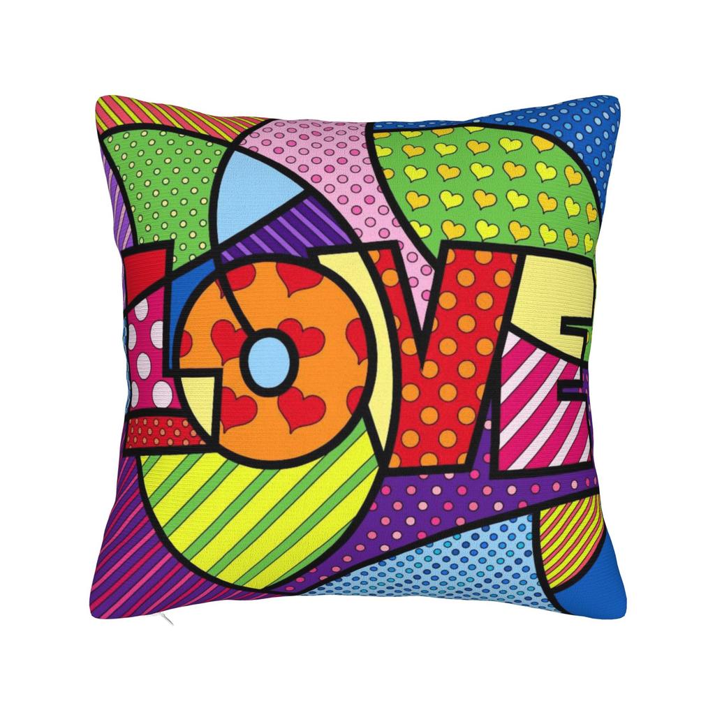 B-BrittoES Pillow Cover Cute Funny Pillow Case For Sofa Home Decoration Square Cushion Cover Birthday Present