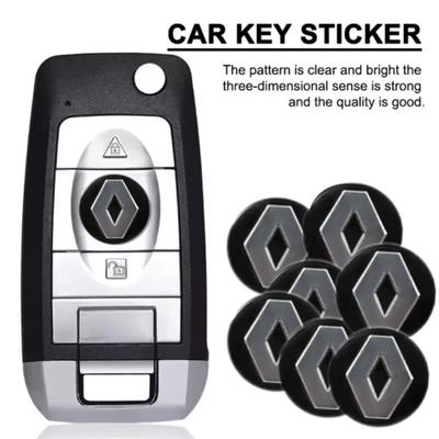 Car Key Stickers Rubber Decorative Paster For Renault Megane 2 3 4 Trafic Scenic 2 Clio Captur Twingo Auto Interior Accessories T111