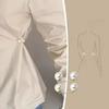 6 Stück Doppelperlen Broschen Pins Anti-Fading Exquisite Elegante Broschen für Damen Pullover Cardigan Clip Mantel Sommerkleid Schmuck