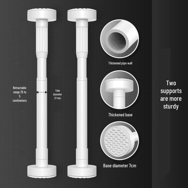 Телескопический опорный стержень для раковины ZISIZ (подвесной монтаж)