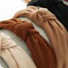 Minimalist Knot Wide Headband Fabric Hair Hoop Elegant Hair Accessory for Women Office Chic