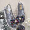 Fashion Shiny and Transparent Fish-mouth Sandals 2025 Summer Bow Breathable, Anti-slip and Wear-resistant Casual Women's Sandals