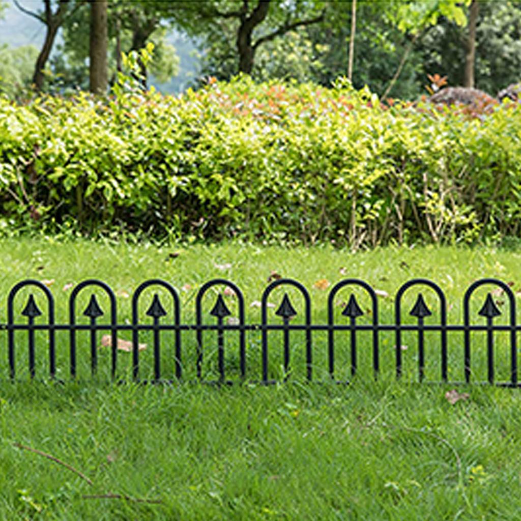 5Pcs Mini Garden Fence Plastic Lawn Border 31x60CM