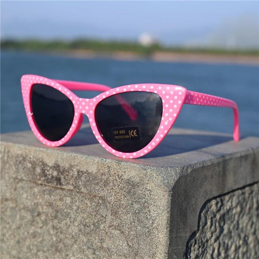 

Женские солнцезащитные очки Evove в горошек, солнцезащитные очки «кошачий глаз», женские модные солнцезащитные очки «кошачий глаз», черные, красные, белые розовый