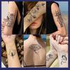 მცენარეული დროებითი ტატუს სტიკერები მულტფილმის გამოსახულებით დროებითი ტატუები ყალბი სხეულის ხელის მკერდის მხრის ტატუები ნახევრად მუდმივი სხეულის ხელოვნებისთვის
