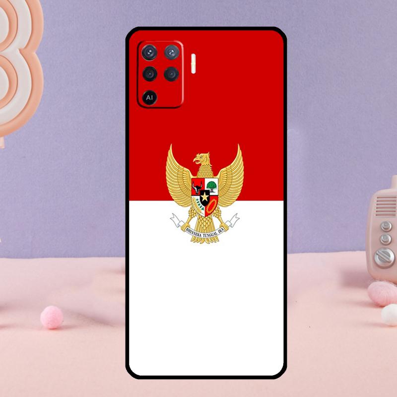 Indonesien Flagge Handyhülle Für Oppo A18 A38 A58 A78 A98 A74 A94 A54 A40 A60 A80 A16 A76 A96 A15 A57S A17 A77