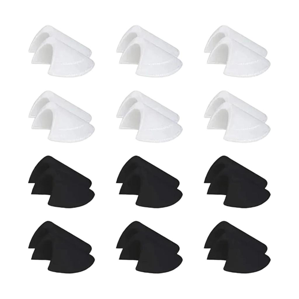 6Pairs Removable Sponge Shoulder Pad Clothing Set-in Shoulder Pad No Sew Required for Women Men Suits Jackets Coats