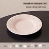 Hao Ya Nordic Embossed Ceramic 8-Inch Dinner Plate