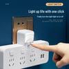 Multi-Outlet Power Strip with USB, Wireless Converter, Night Light, and Individual Switches for Home Office