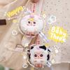 100% Genuine Baby Three Round Beast Is Coming Plush Blind Box Pendant Cute Vinyl Doll Anime Figures Box Children Playthings Gifts