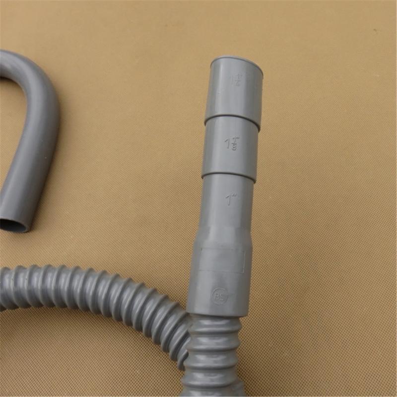 Multifuntional Long 1.83m Washing Machine Drainage Hose Reinforced Plastic Texture Suitable for Smooth Water Flows