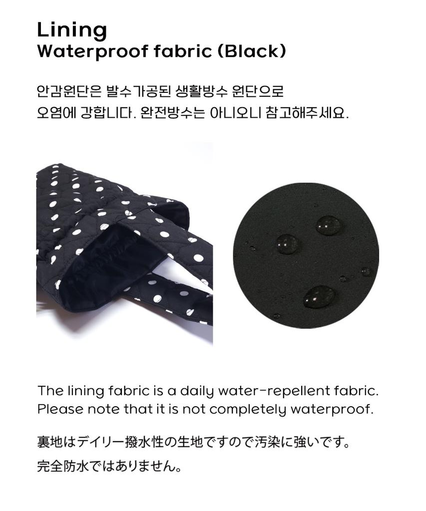 Soworlian One Handle String Bag_ Dot Black