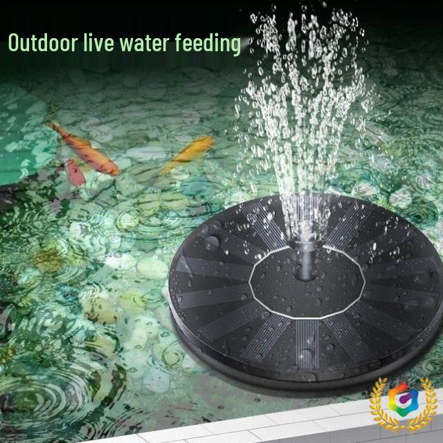 Solar-Powered Fish Pond Fountain Pump for Outdoor and Home Use