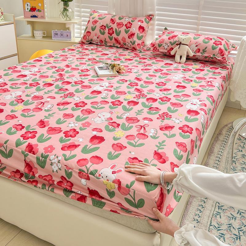 Foreign trade single product ins wind mattress three-piece set simple bedspread single piece Simmons mattress protective cover non-slip fixed
