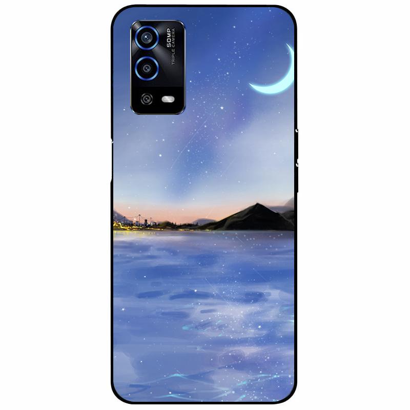For Oppo A55 4G Case 6.51'' Soft Silicone Protective Marble Phone Cover for Oppo A55 Case TPU Funda For OPPOA55 A 55 CPH2325 Bag