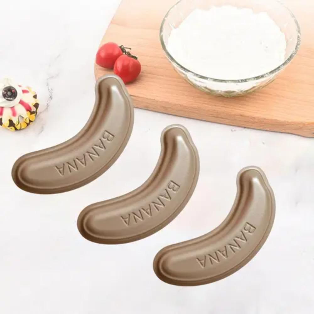 Carbon Steel Baking Pan Champagne Cake Mold Durable Banana Cake Pan  Household