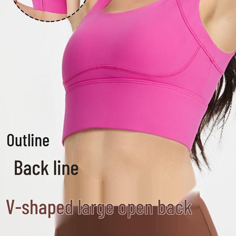 Women's High-Intensity V-Neck Open Back Sports Bra