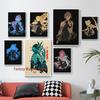 Genshin Impact Poster Game Print Wall Art Gift for Gamers Genshin Impact Characters Aesthetic Decor Canvas Painting Gaming Print