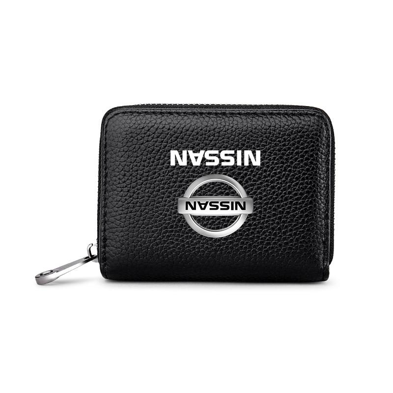 1Pcs Leather Car Driver's License ID Card Bank Card Wallet Car Styling For Nissan Nismo Tiida Teana ALTIMA SYLPHY MURANO KICKS QASHQAI