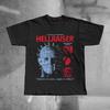 T-shirt Hellraiser Pinhead Hommes Femmes Rétro Film d'Horreur Graphique Coton Manches Courtes Streetwear