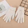 Winter Thick Plush, Pineapple Knit, Touch Screen, Cycling Cold Proof, Plush Pattern, Warm Gloves