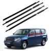 Black Water Deflector & Sealing Strip for Toyota Probox 2002-2014 Window Trim