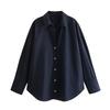 Women's Shirt Long Blue Shirt Women Spring Long Sleeve Oversize Shirts Blouses Korean Style Casual Button Up Shirts