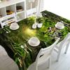 Waterfall Tablecloth Merry Christmas Seascape Pattern Waterproof Thicken Rectangular And Round Table Cloth For Wedding