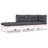 8 Piece Garden Lounge Set with Cushions Solid Pine Wood