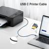Thzzhnno USB B To C Printer Cable 3M, USB Cable Type-C To Type-B Cable, for MacBook Pro, MIDI Cable, for Yamaha Casio Digital Piano, MIDI Keyboard, DJ
