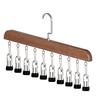 Wooden Hanger For Hats Clothing Vertical Storage Space Saving Organizers With Stainless Steel Construction