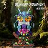 Non-Toxic Moc Mechanical Colorful Owl Model Building Block City Creative Desktop Ornaments Animal Bricks Educational Toys Kids Adults Gift