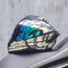 LVS motorcycle off-road helmet racing double lens flip open helmet DOT
