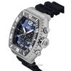 INVICTA Pro Diver Zager Chronograph GMT Silicone Strap Blue Dial Quartz 47281 100M Men's Watch