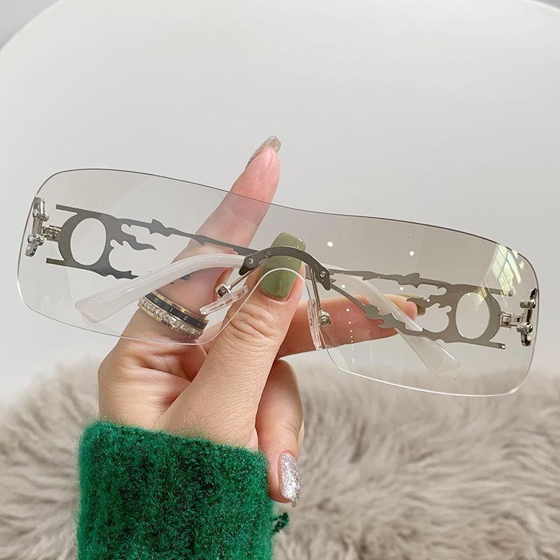 

Солнцезащитные очки без оправы Hollow Frameless Trend Vintage Millennium Spice Girls Солнцезащитные очки